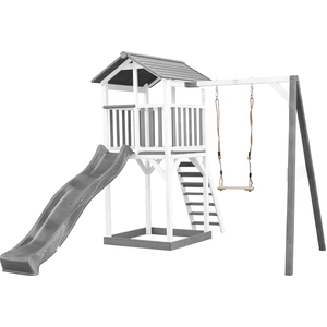 AXI Beach Tower Spielturm aus Holz in Weiß & Grau | Spielhaus für Kind... günstig