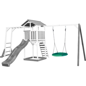 AXI Beach Tower Spielturm aus Holz in Weiß & Grau | Spielhaus für Kind... günstig