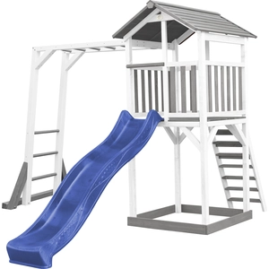 AXI Beach Tower Spielturm aus Holz in Weiß & Grau | Spielhaus für Kind...