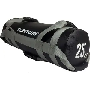 Tunturi Power Bag, Fitnesssack mit 4 Griffen, 25 kg, Sandsack für Krafttraining günstig