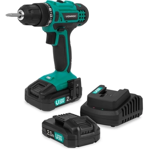 Cordless drill 20V set - 2.0Ah 2 batteries