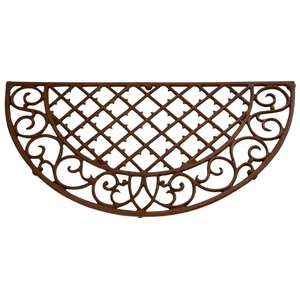 esschert design Fußmatte Halbrunde Tür Matte aus Gusseisen mit wunders... günstig