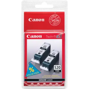 Canon PGI-520 BK Twin Pack, Schwarz, 2 Stück(e), Doppelpack