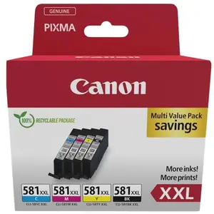 Canon Tintenpatronen PGI-580XL/CLI-581 Schwarz, Cyan, Magenta, Gelb - ...