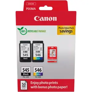 Canon PG-545/CL-546 Photo Value Pack Tintenpatrone (Packung, 2-tlg)