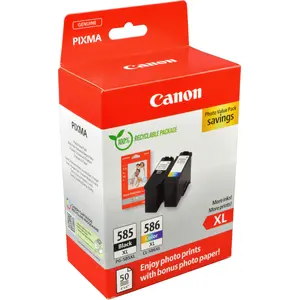 Canon PG-585XL + CL-586XL Multipack + Fotopapier