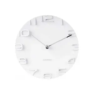 Wanduhr mit verchromten Zeigern Karlsson On The Edge 42x42x5x42 cm günstig