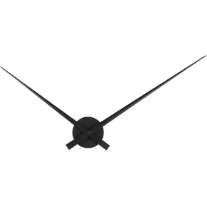 Wanduhr aus Aluminium Karlsson Little Big Time Schwarz 77,5x77,5x5x77,... günstig
