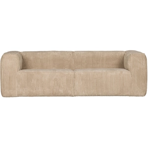 3,5-Sitzer Couch aus Rippstoff Woood Bean 73x246x96 cm günstig