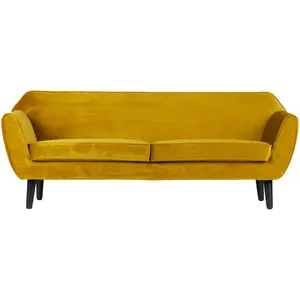 Samt-Sofa Woood Rocco 75x187x82 cm günstig