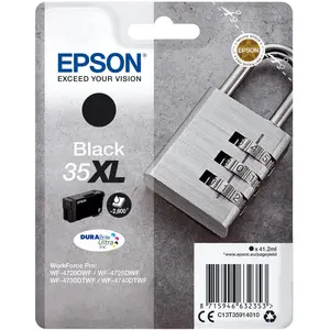 Epson Padlock 35XL Vorhängeschloss DURABrite Ultra Single Black Tinte,...
