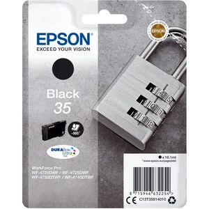 Epson Padlock 35 Vorhängeschloss DURABrite Ultra Single Black Tinte, Standardertrag, Schwarz, Tinte auf Pigmentbasis, 16,1 ml, 1 Stück(e), 900 Seiten