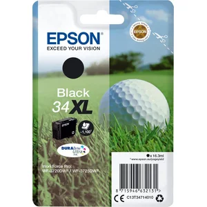Epson Golf ball 34XL Golfball DURABrite Ultra Single Black Tinte, High...