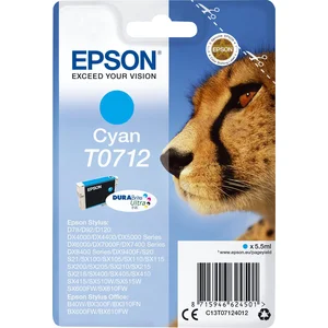 Epson Original T0712 Gepard Druckerpatrone - cyan (C13T07124012)