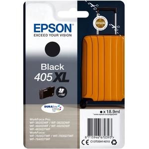 Epson Singlepack Black 405XL DURABrite Ultra Ink, High (L) Yield, Schw...