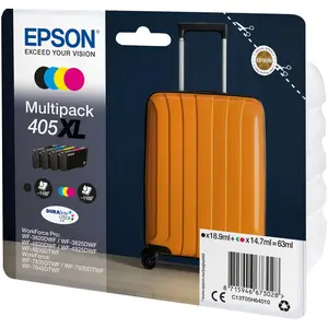 Epson Multipack 4-colours 405XL DURABrite Ultra Ink, High (L) Yield, S...