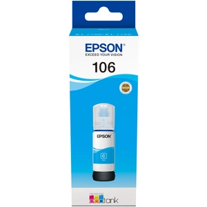 Epson Original EcoTank 106 Nachfülltinte - cyan (C13T00R240)
