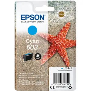 Epson Original 603 Seestern Druckerpatrone - cyan (C13T03U24010)
