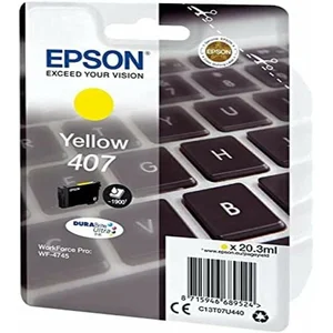 Epson Original 407 Tastatur Druckerpatrone - gelb (C13T07U440)