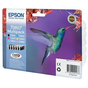 Epson Multipack 6-colours T0807 Claria Photographic Ink, Tinte