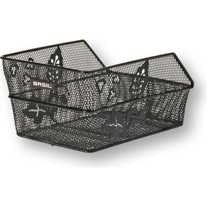 Fahrradkorb für hinten Basil Cento Flower S 36 x 26 x 18 cm - Schwarz günstig