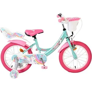 Volare Unicorn Kinderfahrrad - Mädchen - 16 Zoll - Grün günstig