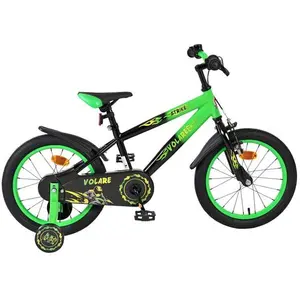 Volare Strike Kinderfahrrad - Jungen - 16 Zoll - Schwarz Grün günstig
