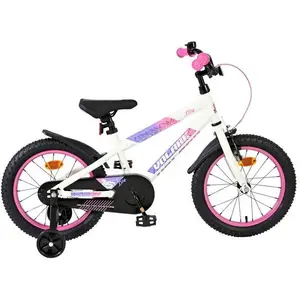 Volare Lily Kinderfahrrad - Mädchen - 16 Zoll - Weiss Rosa Lila günstig