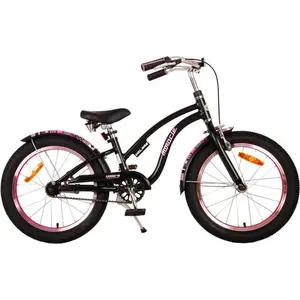 Volare Miracle Cruiser Kinderfahrrad - Mädchen - 18 Zoll - Mattschwarz - Prime Collection günstig