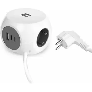 ACT AC2420 Steckdosenleiste mit 3 Steckdosen