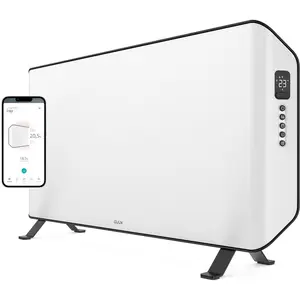Duux Edge Konvektorheizung 2000W Weiß - Elektroheizung - Innovativer Konvektor mit Zeitplänen - Hocheffizientes Heizgerät für Räume bis zu 30m² - Konvektor Badezimmer günstig