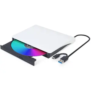 Gembird External USB DVD drive (DVD Laufwerk), Optisches Laufwerk, Weiss, Schwarz günstig