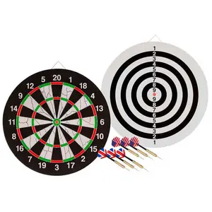 Krf Flock With 6 Darts 45 Cm Dartscheibe One Size