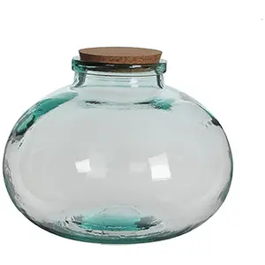 Mica Decorations, Vase, Glasbehälter Olly rund Kork Stöpsel Dekorativ Kristall (Ø 29 x 23 cm) günstig