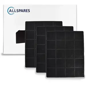 AllSpares Aktivkohlefilter (x3) für Dunstabzugshauben geeignet für Air...