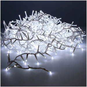 Lichterkette LED Kompakt Blinkend Außen Weiß Kalt 750l Kabel Weiß, 21m