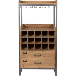 White Label Living, Weinregal, Edgar (15 Flaschen, 38 x 56 x 112.50 cm) günstig