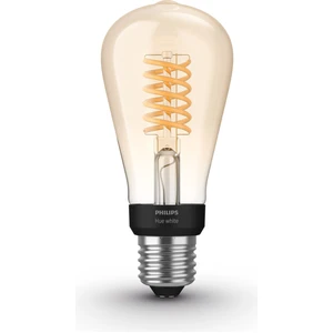 Philips Hue White ST64 Edison Smarte Lampe E27, Intelligentes Leuchtmittel, Bluetooth/Zigbee, Schwarz, Grau, LED, E27, ST64 günstig