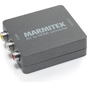 RCA auf HDMI Konverter - Marmitek Connect AH31-1080p Full HD - Keine Software notwendig - Composite - SCART - PAL - NTSC - AV HDMI Adapter - Schließen Sie alte Geräte an Neue Fernseher an günstig