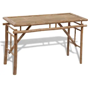 vidaXL Biertisch mit 2 Bänken 100 cm Bambus günstig
