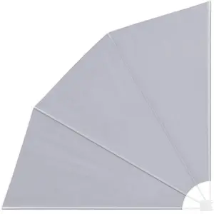 vidaXL Faltbarer Balkonfächer Grau 210×210 cm günstig