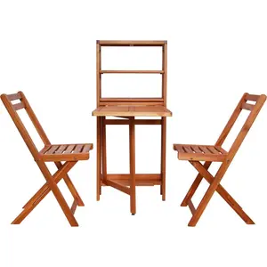 vidaXL 3-tlg. Bistro-Set Klappbar Massivholz Akazie günstig