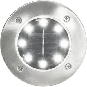 vidaXL Solar-Bodenleuchten 8 Stk. LED Weiß