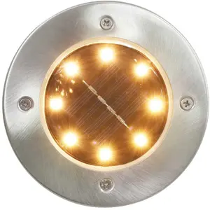 vidaXL Solar-Bodenleuchten 8 Stk. LED Warmweiß