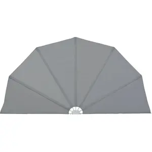 vidaXL Faltbarer Terrassen-Seitenfächer Grau 160 cm günstig