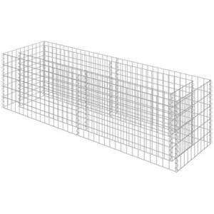 vidaXL Hochbeet Gabionen-Hochbeet Verzinkter Stahl 180×50×50 cm (1 St)... günstig