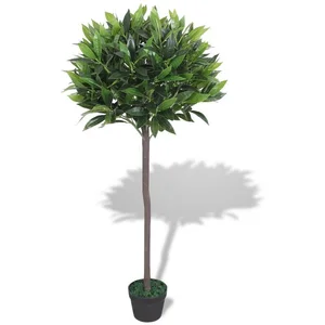 Kunstbaum Künstlicher Lorbeerbaum mit Topf 125 cm Grün, vidaXL, Höhe 1... günstig