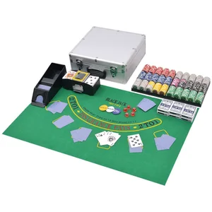 vidaXL Spiel Kombiniertes Poker/Blackjack Set mit 600 Laserchips Alumi... günstig