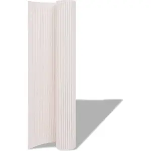 vidaXL Gartenzaun Doppelseitig 90 x 300 cm Weiß günstig