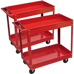 vidaXL, Werkzeugwagen + Montagewagen, Verena 2 layers (2x) günstig